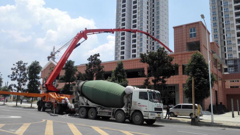 贵州凯里混凝土泵车施工案例